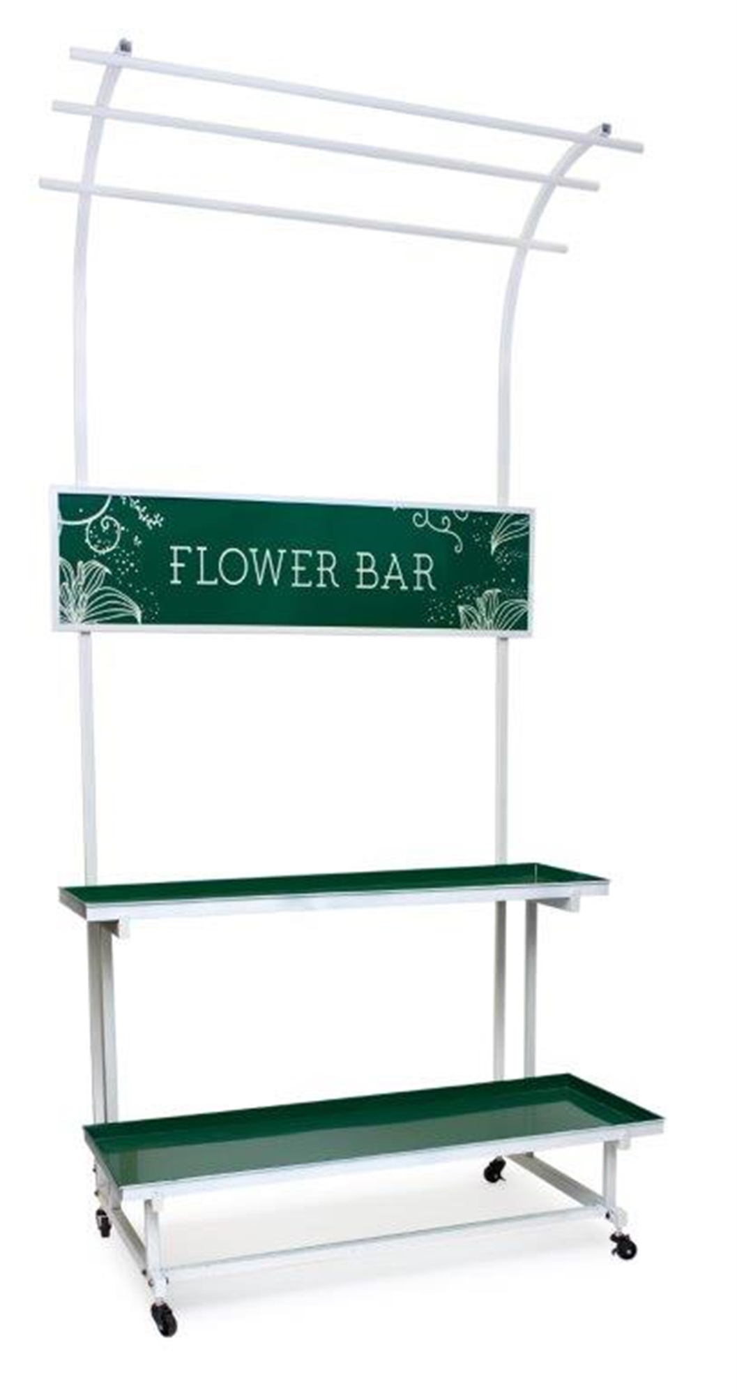 Flower Bar Cart 40.5"L X 6.5'H Metal