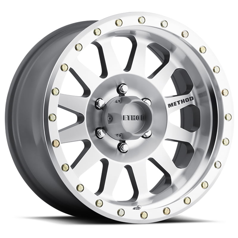 20X10 DOUBLE STANDARD 18MM OFFSET 8X170 130.81MM CENTERBORE MACHINED/CLEAR