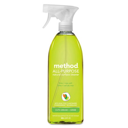 Method All-Purpose Cleaner - Spray - 28 fl oz (0.9 quart) - Lime + Seasalt Scent - 8 / Carton - Lime