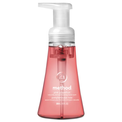 Method Foaming Hand Soap - Pink Grapefruit Scent - 10 fl oz (295.7 mL) - Pump Bottle Dispenser - Hand - Light Pink - Pleasant Sc
