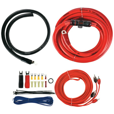 1/0AWG 2400W AMP KIT WITH RCA  V6 SERIES