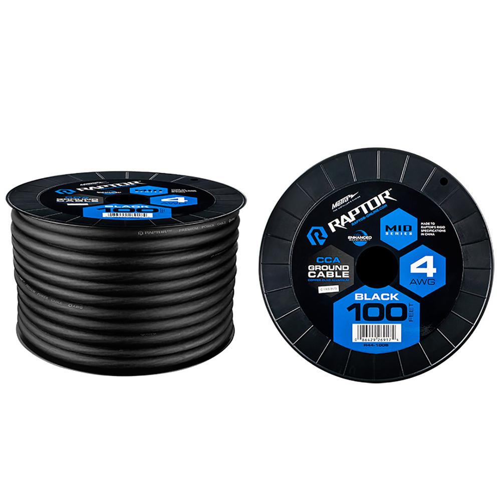 100FT 4 AWG BLACK CCA MIDSERIES Ground CABLE