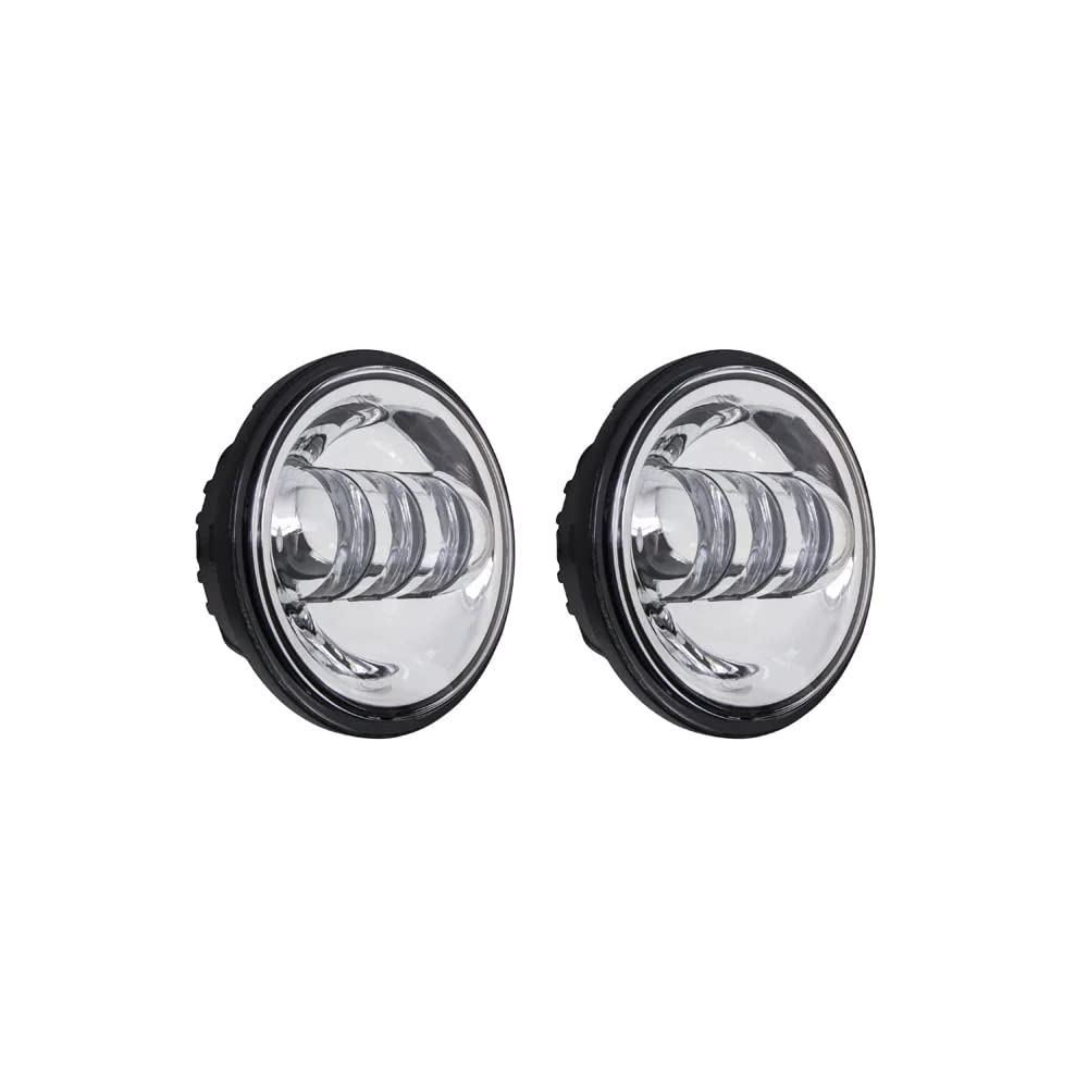 MOTORCYCLE AUXILIARY LIGHTS WITH SILVER FACE  4.5 INCH 6 L