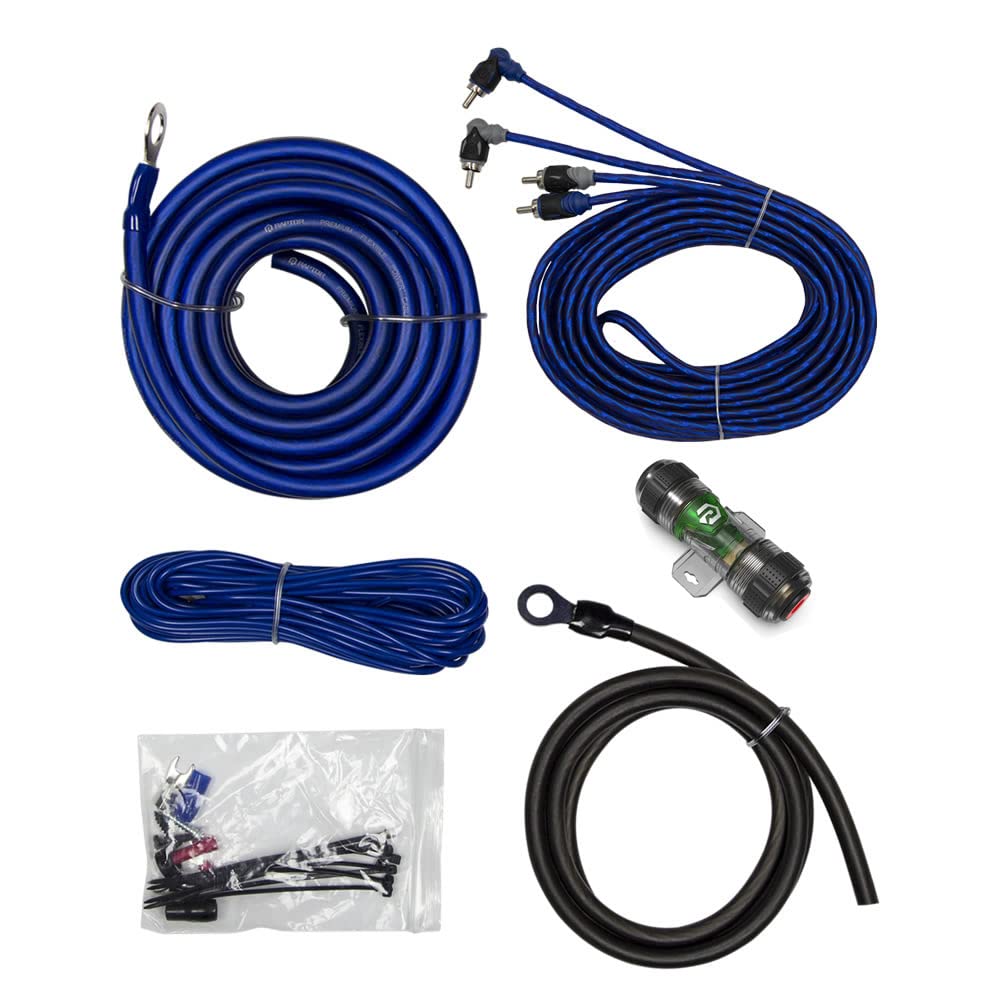 360W 8 AWG AMP KIT WITH RCA CABLE  MID SERIES