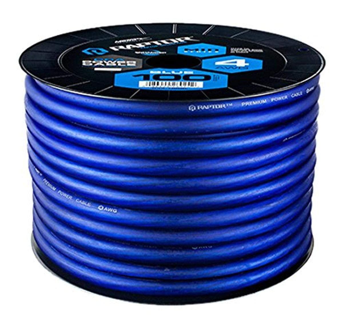 100FT 4 AWG BLUE CCA MIDSERIES POWER CABLE
