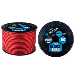 250FT 8 AWG RED CCA MIDSERIES POWER CABLE