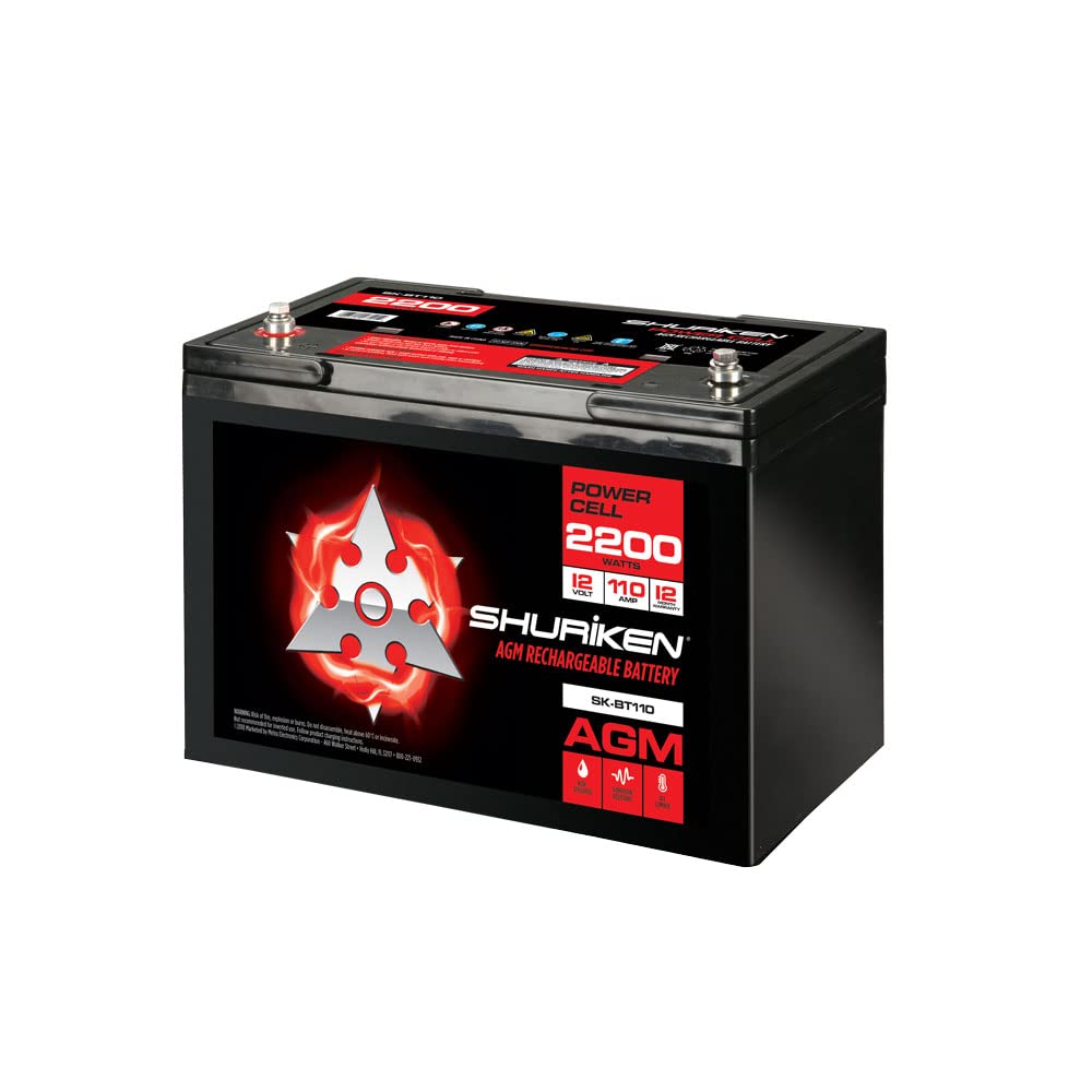 2200W 110AMP HOURS COMPACT SIZE AGM 12V BATTERY