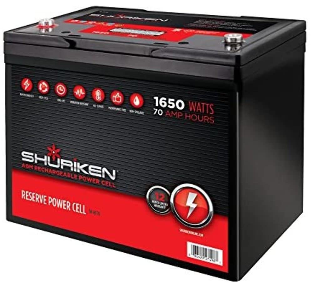 1650W 70AMP HOURS COMPACT SIZE AGM 12V BATTERY