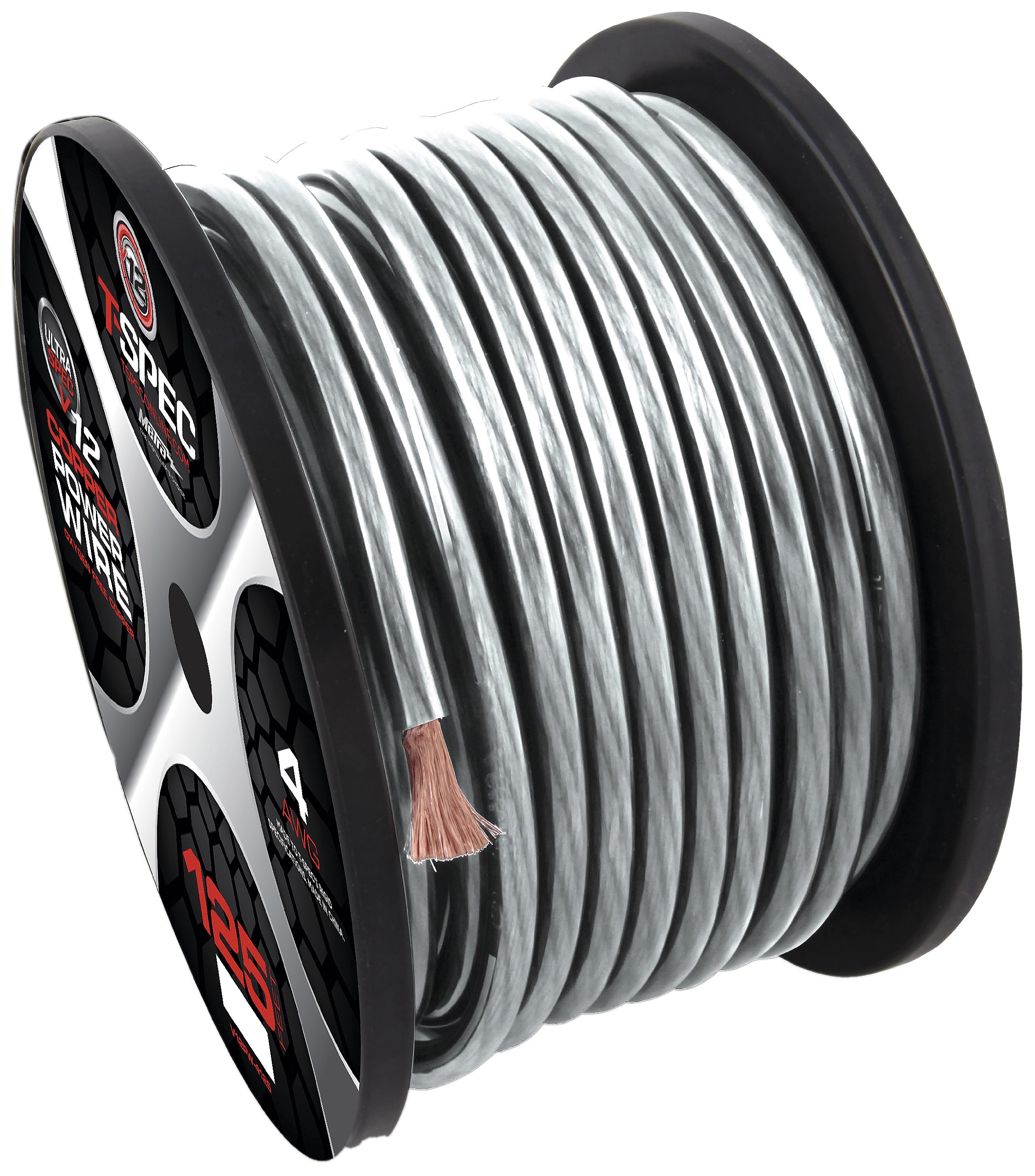 10 AWG 50FT MATTE RED OFC POWER WIRE  V12 SERIES