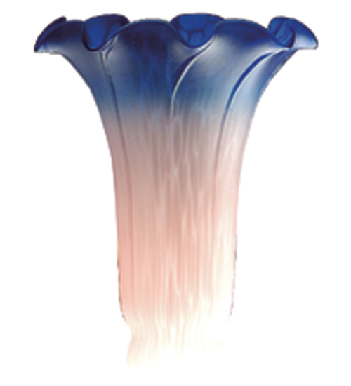 3"W x 5"H Pink/Blue Lily Shade