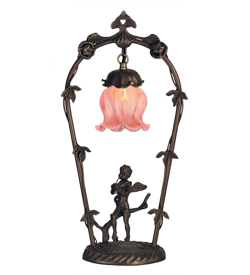 19"High Pink Cherub with Violin Accent lamp