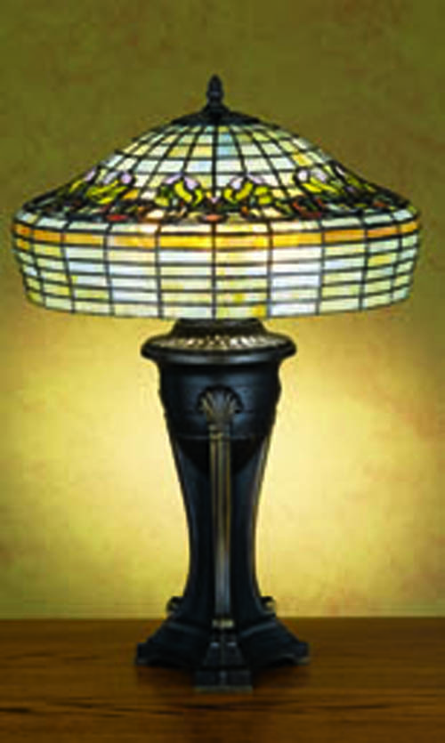 28"H Duffner & Kimberly Raised Tulip Table Lamp