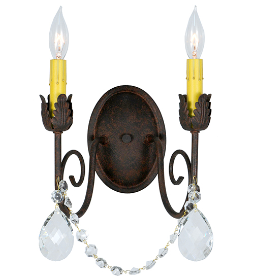 10" Wide Antonia 2 Light Wall Sconce