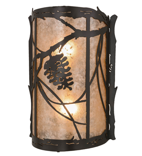 10"W Whispering Pines Wall Sconce