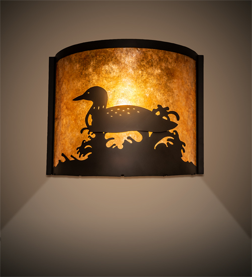 11" Wide Loon Wall Sconce