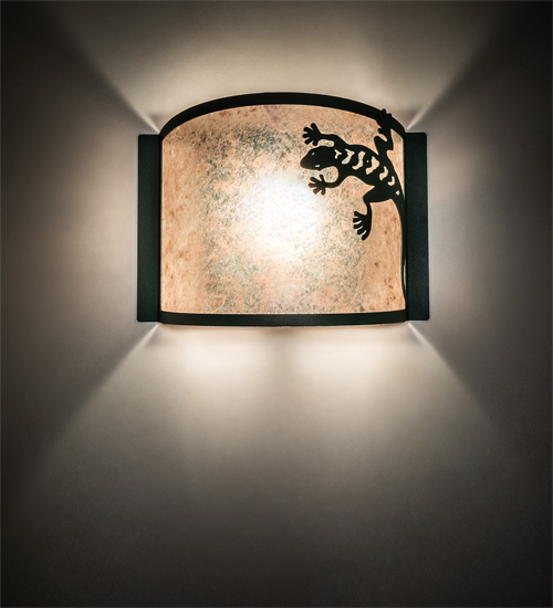 11" Wide Gecko Wall Sconce