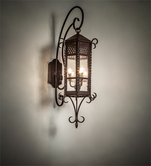10" Wide Old London Wall Sconce