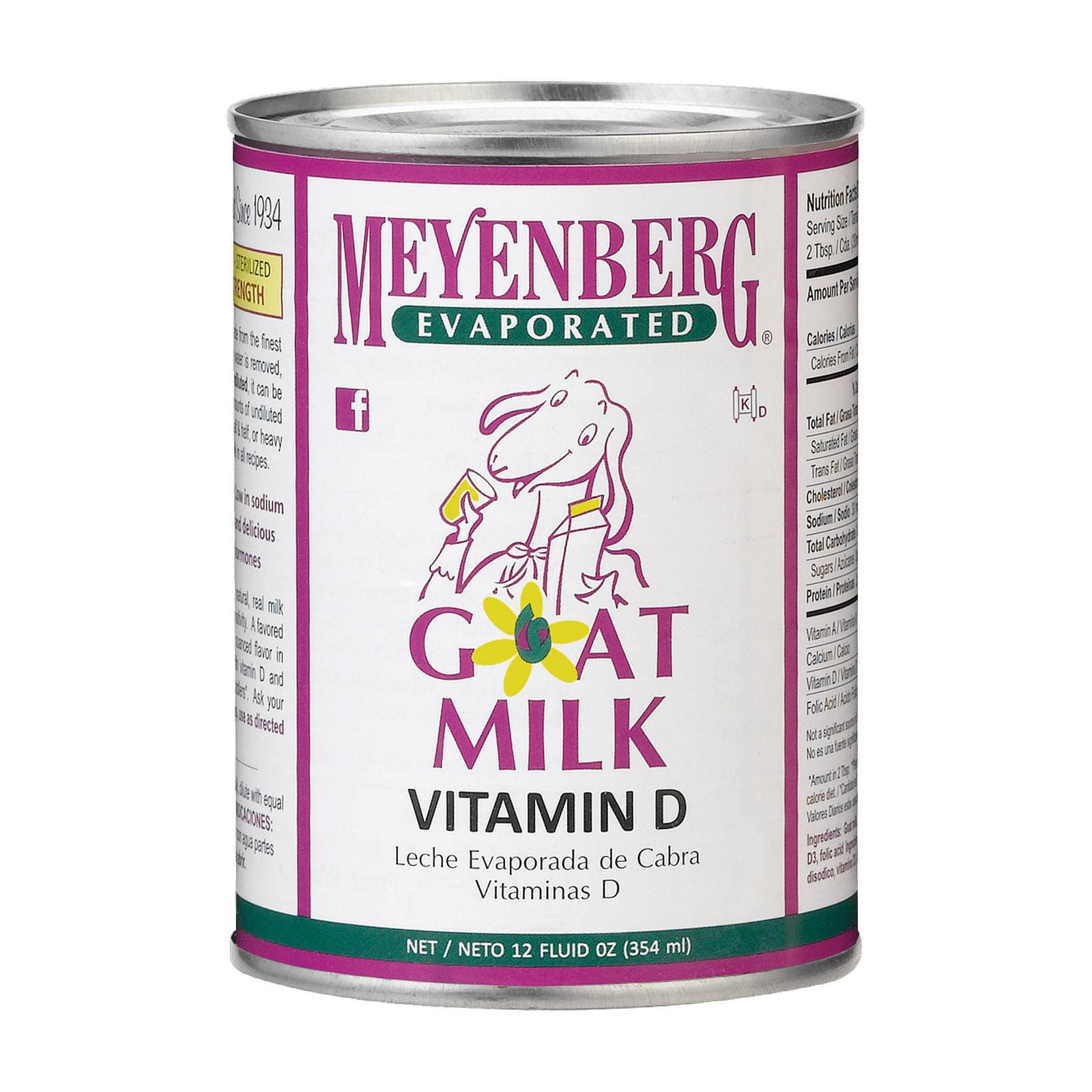 Meyenberg Evaporated Goat Milk (12x12Oz)