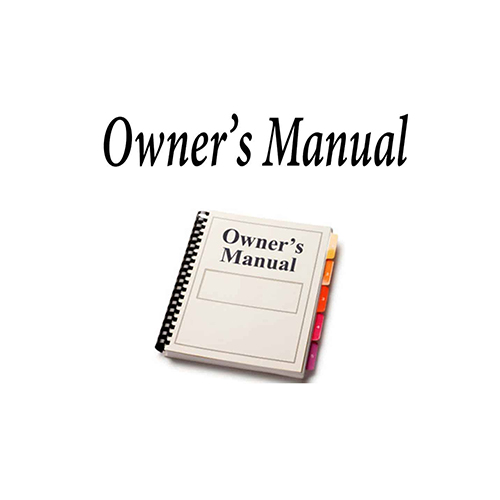 Owner's Manual For 77104