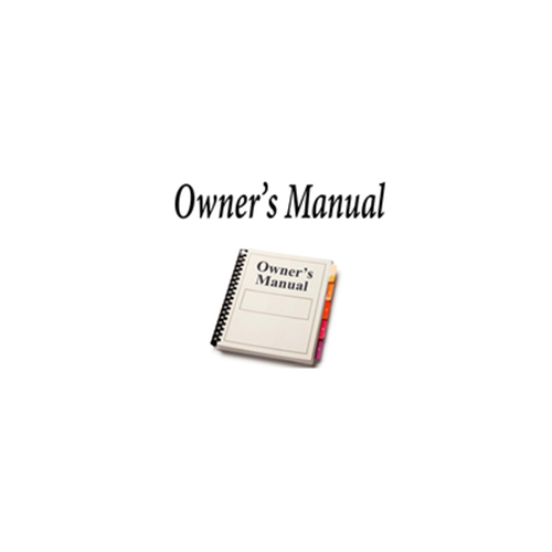 Owners Manual For 77118