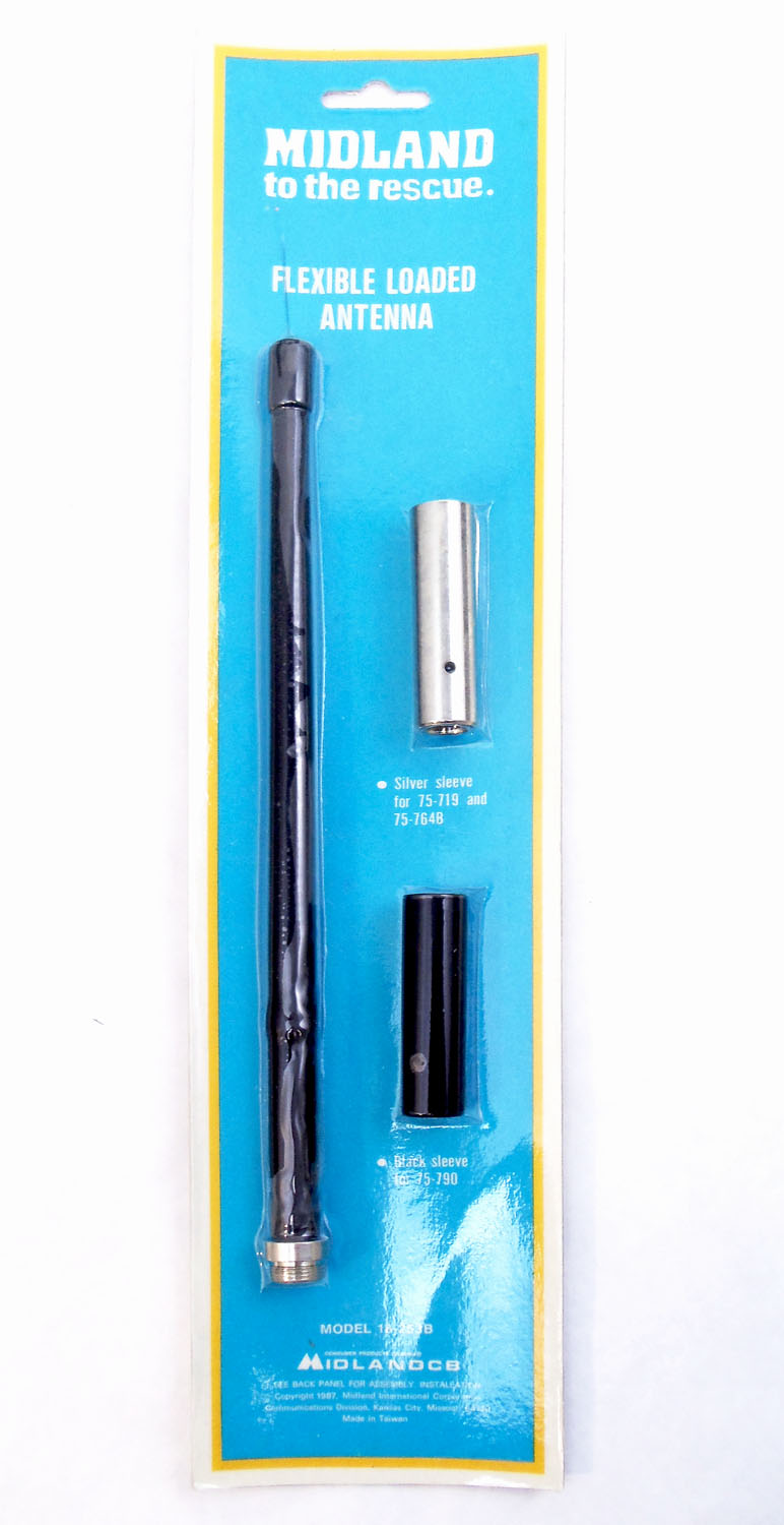 Midland - Replacement Rubber Slide Over Antenna For Use With Old Style Walkie Talkies That Originally Had A Metal Telescopic Ant