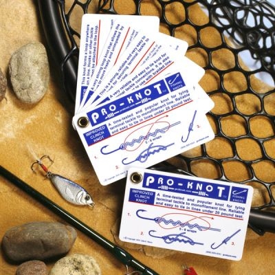 PRO-KNOT WATERPROOF FISHING KNOT CARDS (10 KNOTS)