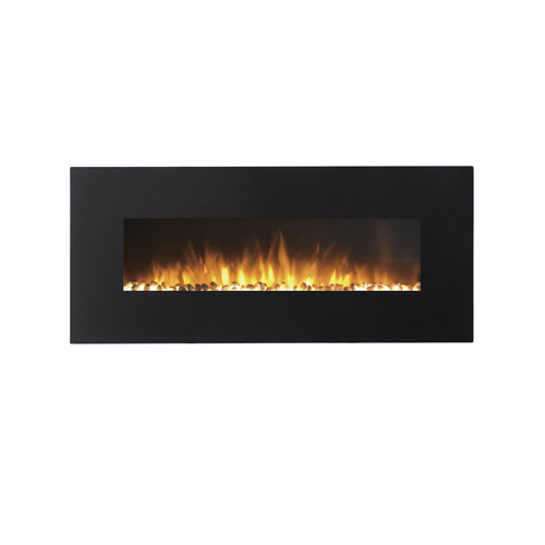 72" Skyline Crystal Linear Wall Mounted Electric Fireplace