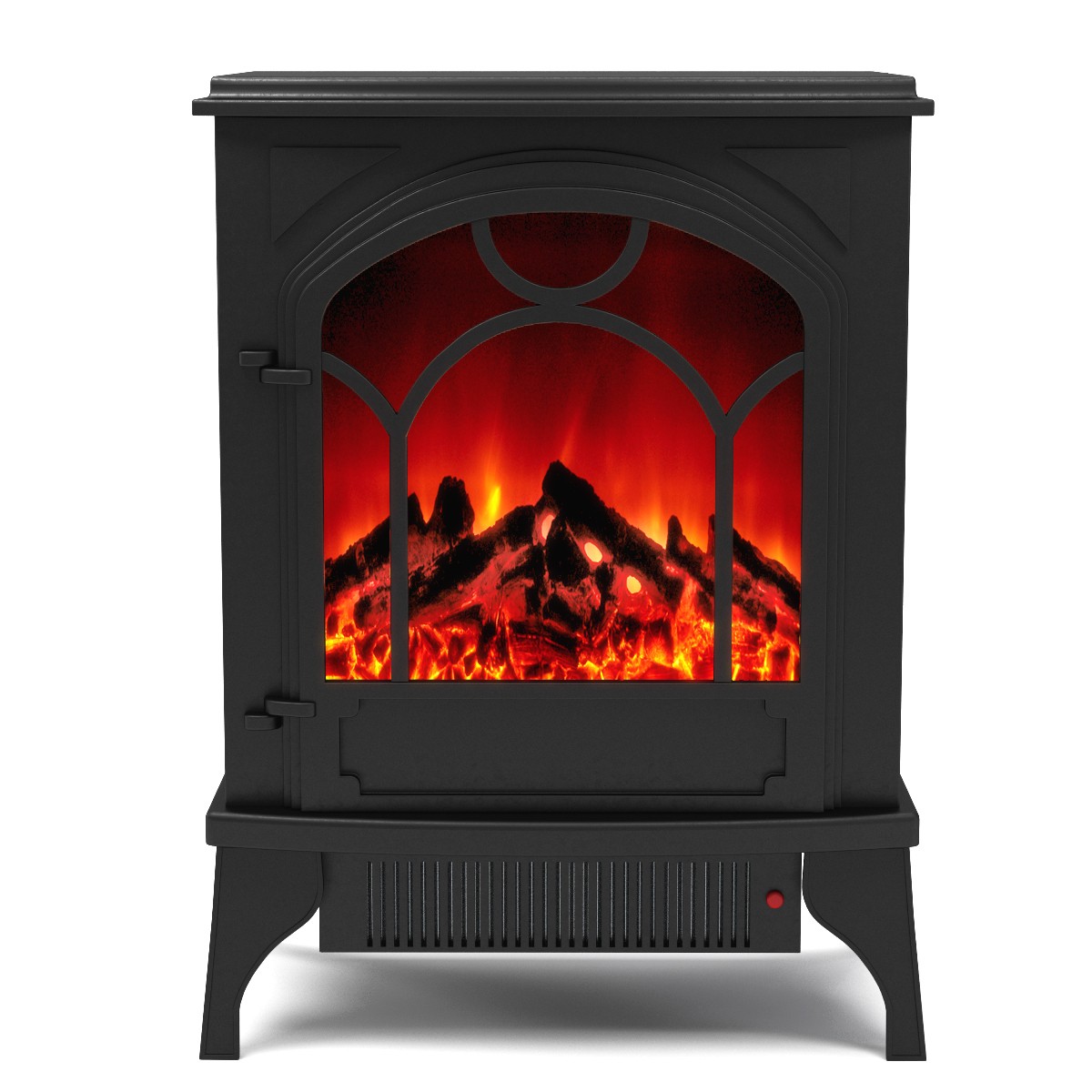Aries Electric Fireplace Free Standing Portable Space Heater Stove