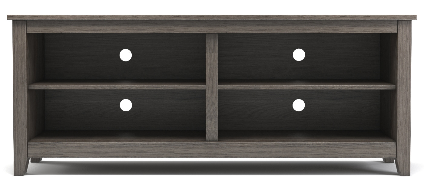 Mission 58" Wood TV Console in Ash Grey
