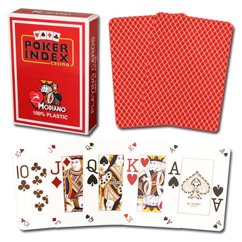 Modiano Poker Index - Red