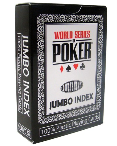 Modiano WSOP Plastic Playing Cards - Black Deck