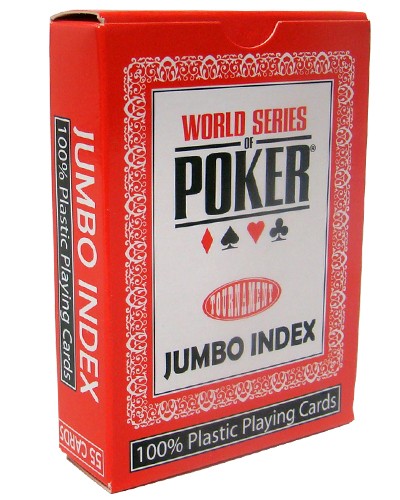 Modiano WSOP Plastic Playing Cards - Red Deck