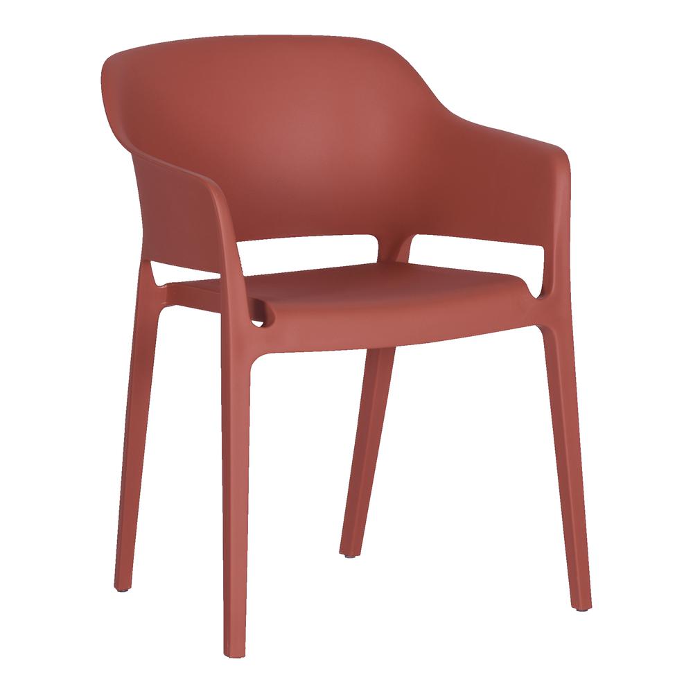 Faro Outdoor Dining Chair Desert Red-Set Of Two