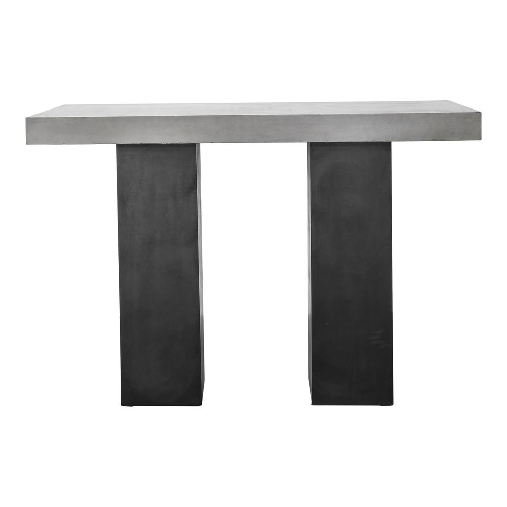 Lithic Outdoor Bar Table, Grey