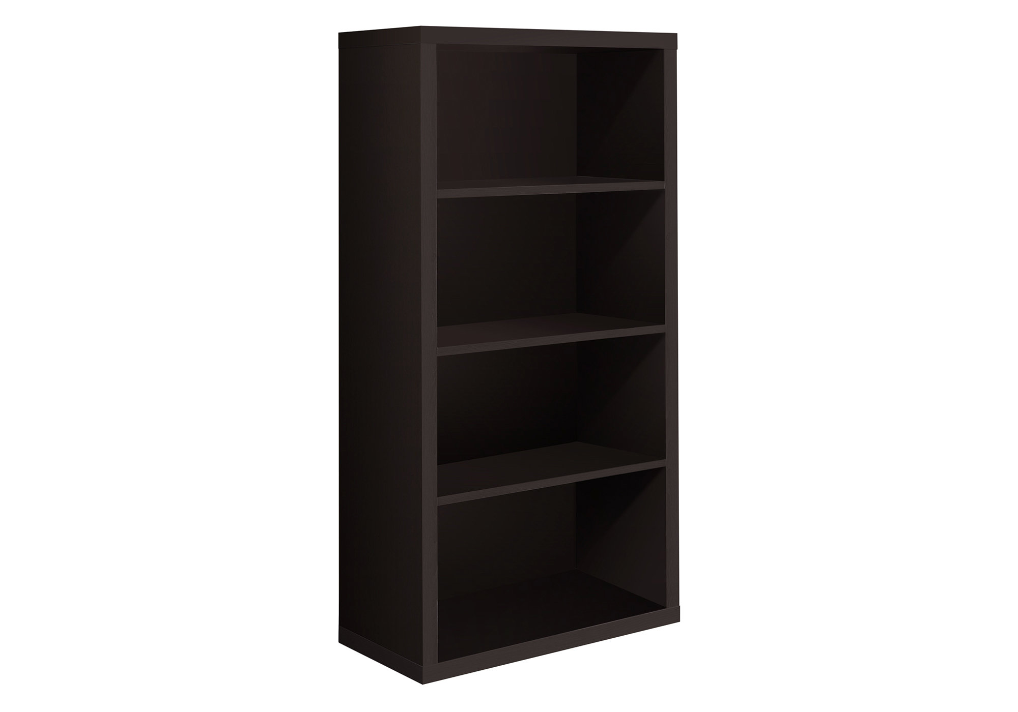 BOOKCASE - 48"H / CAPPUCCINO WITH ADJUSTABLE SHELVES