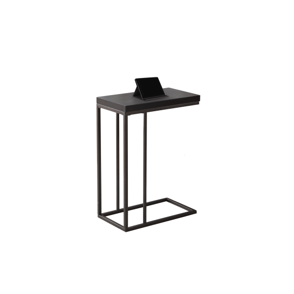 ACCENT TABLE - CAPPUCCINO / BRONZE METAL