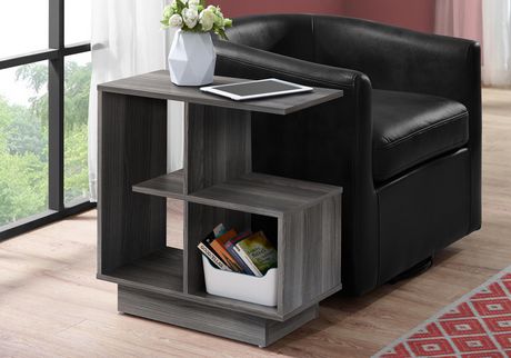 ACCENT SIDE TABLE - 24"H / GREY