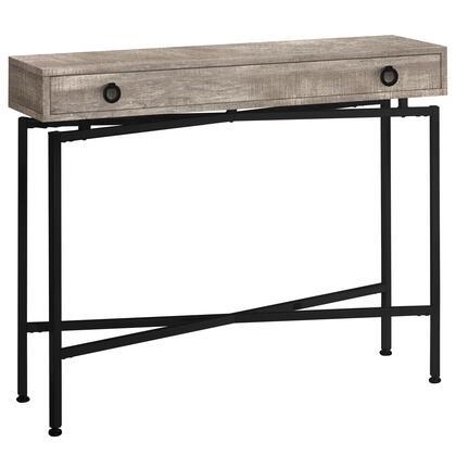 ACCENT TABLE - 42"L / TAUPE RECLAIMED WOOD/ BLACK CONSOLE