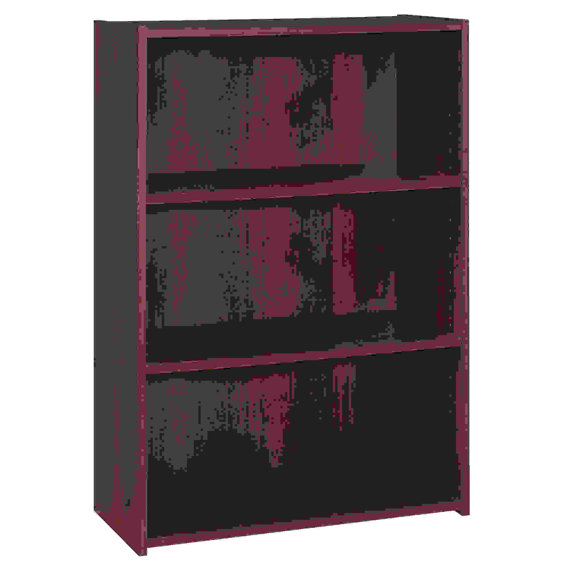 BOOKCASE - 36"H / CHERRY WITH 3 SHELVES