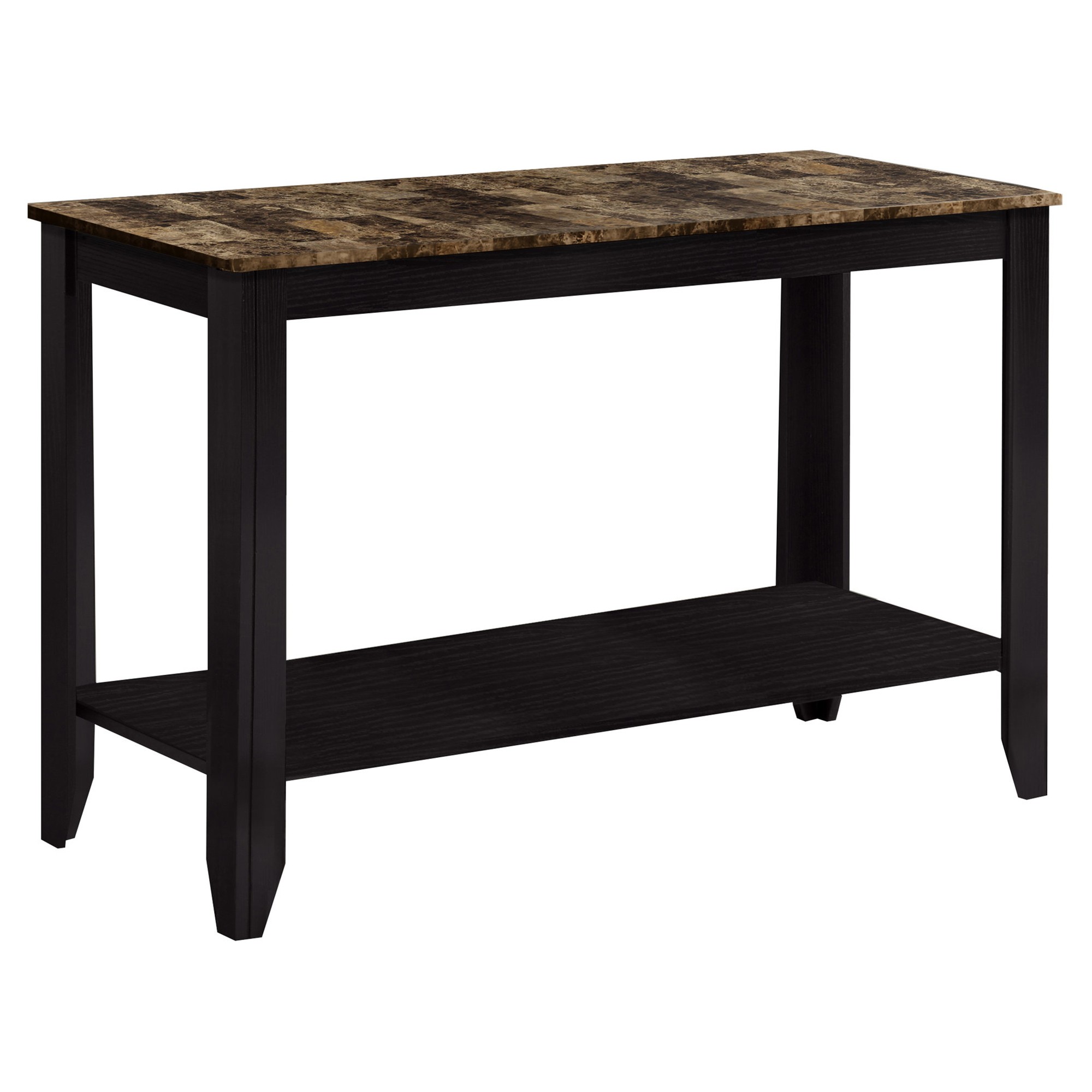 ACCENT TABLE - 44"L / CAPPUCCINO MARBLE TOP