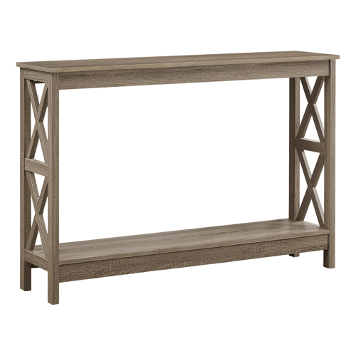 ACCENT TABLE - 48"L / DARK TAUPE HALL CONSOLE