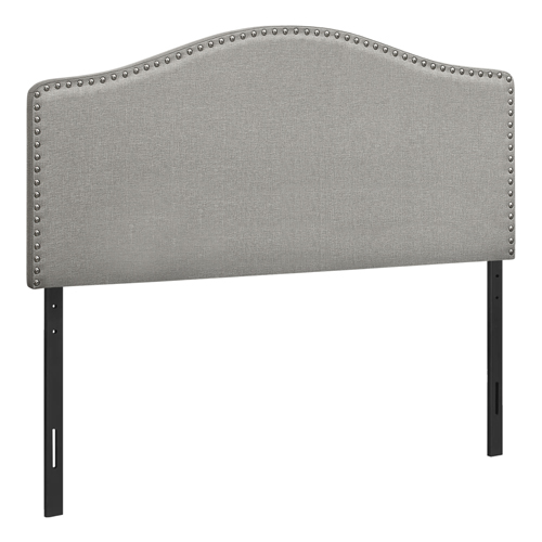 Bed - Full Size, Grey Linen Headboard Only