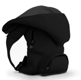 Black Basic - Sport Lux - Hooded Backpack - Water-repellent - Black