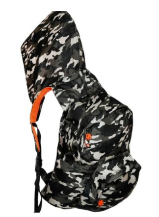 KOOL Classics - Hooded Backpack - Waterproof - Camo Neon Orange