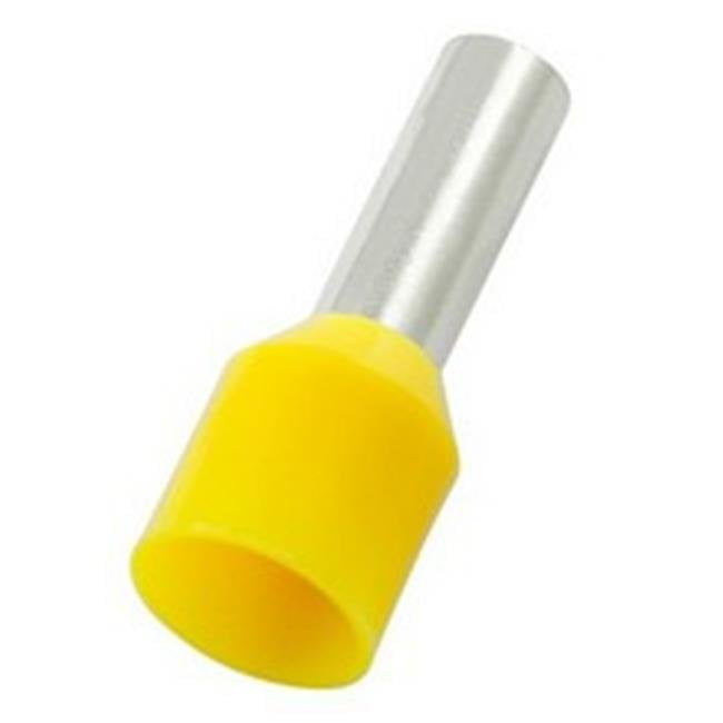 Nylon Insulated Ferrules - Din Standard - 4 Awg .630" Pin Length Yellow