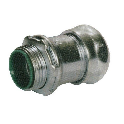 Steel EMT Compression Connectors with Insulated Throat 2"
