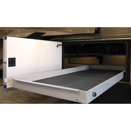 FULLY ASSEMBLED 60% EXTENSION 20INX90IN CARGO TRAY W/ CARPET
