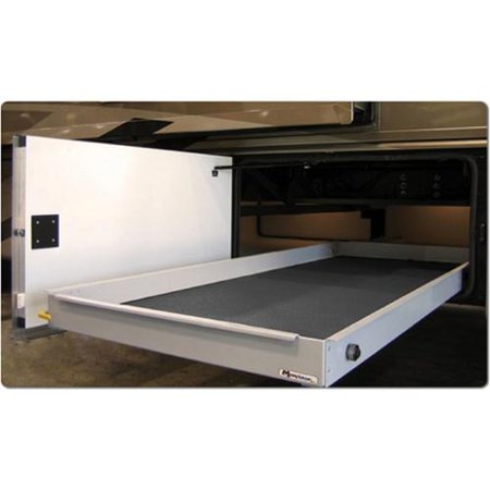 FULLY ASSEMBLED 60% EXTENSION 33INX48IN CARGO TRAY W/ CARPET