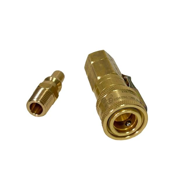 QUICK CONNECTOR KIT W/SHUTOFF 1/4IN MPF