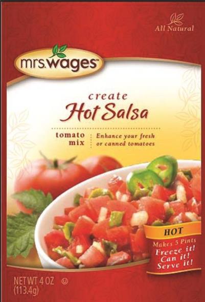 Mrs. Wages Hot Salsa Mix (12x4 OZ)